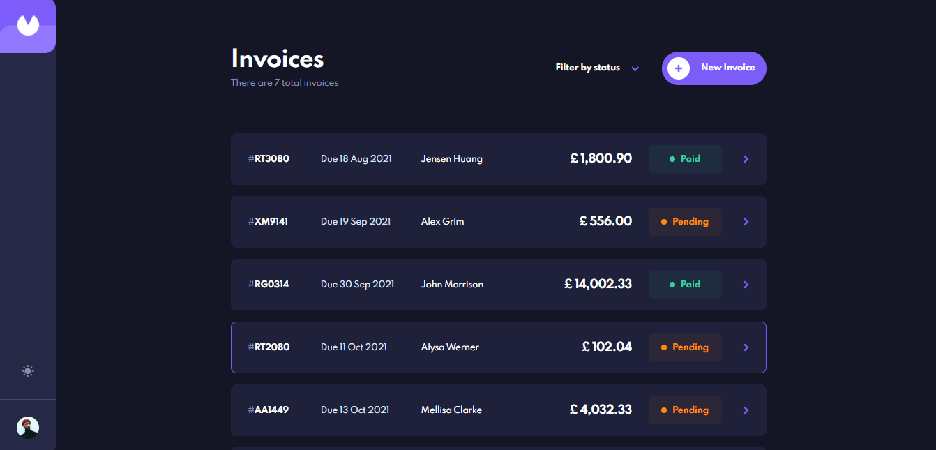Invoice app